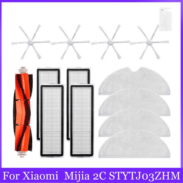Pièces de rechange pour aspirateur Robot Xiaomi Mi Mop 2 Mijia 2C STYTJ03ZHM, brosse latérale principale, filtre Hepa
