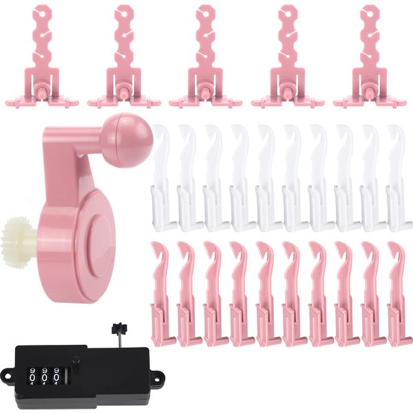Sentro Knitting Machine Original Parts/Accessories Replacement Crank/Handle, Tensioner, Red and White Hanging Needle, Counter