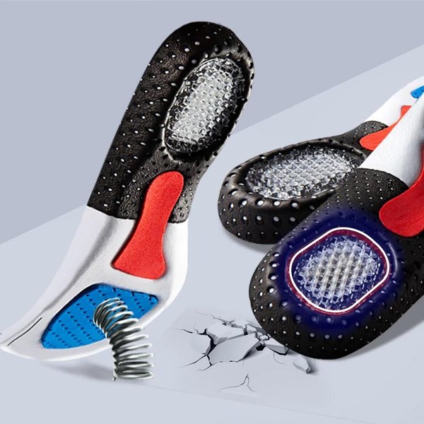 Silicone Sport Insoles Orthotic Arch Support Sport Shoe Pad Running Gel Insoles Men Women Orthotic Breathable Running Cushion