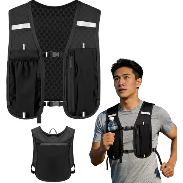 Gilet d'hydratation pour la course à pied pour femmes et hommes, résistant à l'eau, respirant, sac à dos pour la course, la randonnée, le cyclisme, les sentiers, les marathons