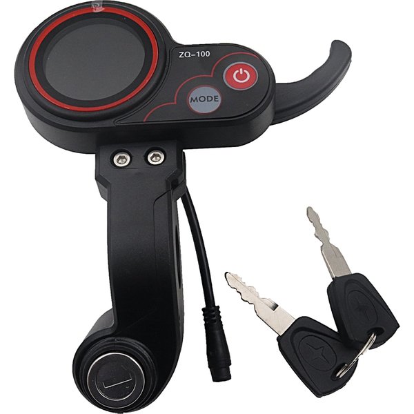 LCD Display ZQ-100 Elektrische Roller Display Mit Verriegelung Instrument Dashboard Zubehör Roller Zubehör