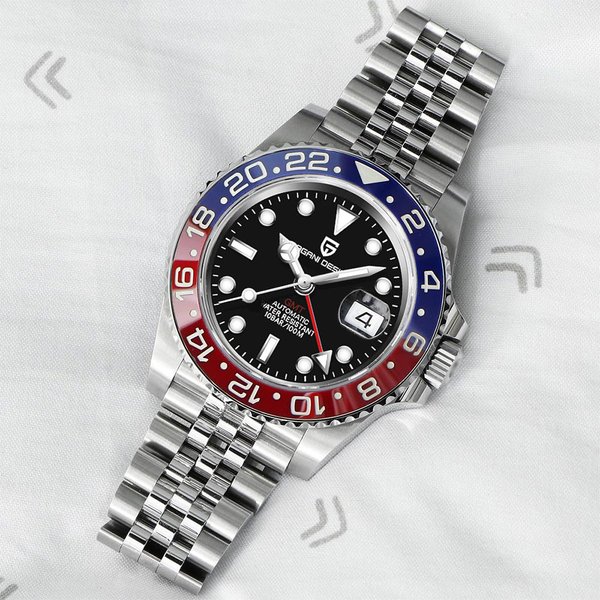 Neue PAGANI DESIGN Top Marke GMT Herren Armbanduhr Saphirglas Automatische herren Uhr 100M Wasserdicht 40mm Männer mechanische Uhren