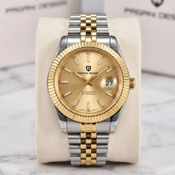PAGANI DESIGN 2026 DateJust Luxus Herren Mechanische Uhr Jubilee-Armband Saphirglas Leuchtende Automatikuhren für Männer PD-1645