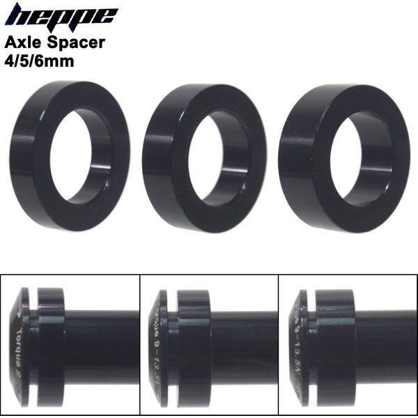 Entretoise de brochette d'essieu traversant de vélo M12x4mm/5mm/6mm/1.5mm/0.5mm, rondelle de brochette d'arbre de vélo de vtt, rondelle d'espacement plate