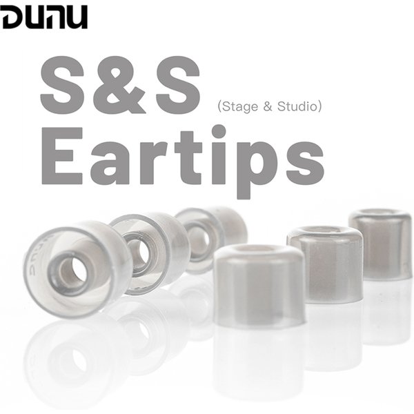 Embouts d'oreille en silicone DUNU S & S Stage & Studio, embouts d'oreille, L, M, S, 3 paires, diamètre de la buse de 4 à 5.5mm