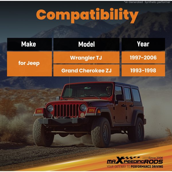 Hinterer oberer Querlenker für Jeep Wrangler TJ Grand Cherokee ZJ 93-98
