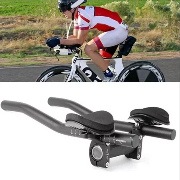 Guidon en alliage d'aluminium, barres TT, bras de Relaxation, étau fendu, repose-vélo pour vélo, longue Distance