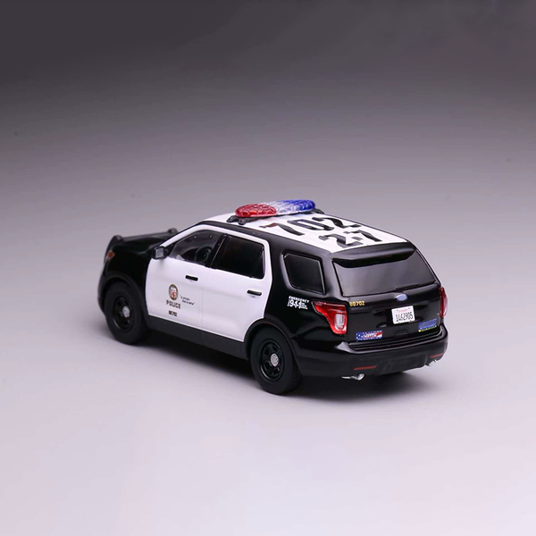 596 Diecast 1:64 Maßstab Explorer Polizei Legierungs-Automodell Statisches Display Sammlerstück Spielzeug Geschenk Souvenir Dekoration