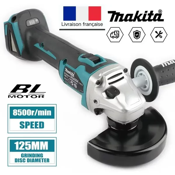 Makita DGA504 18V Bürstenloser Lithium-Akku-Winkelschleifer Wiederaufladbare Poliermaschine Schneidemaschine Hohe Leistung