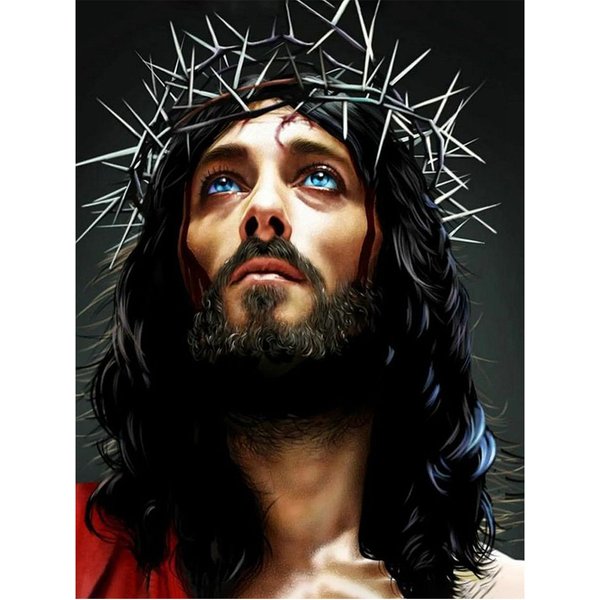 AB Diamant Malerei Kreuzstich Gott liebt uns, Jesus 5D DIY Stickerei Strass Malerei