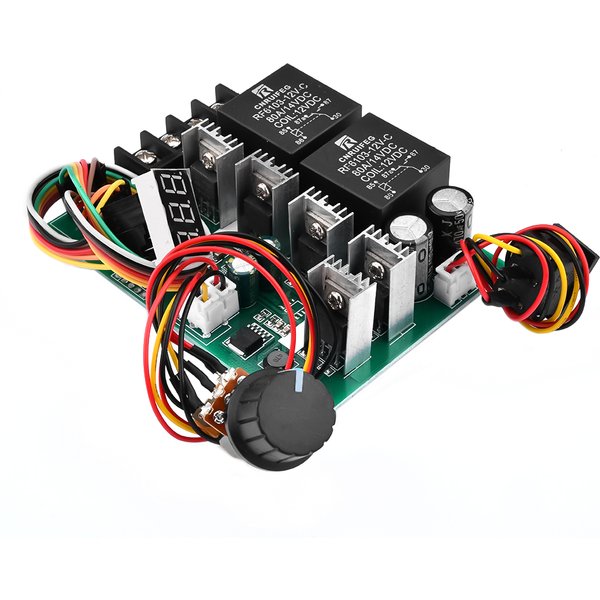 Contrôleur de vitesse de moteur PWM DC 10 -55V, affichage LED numérique 0 -100%, Module d'entraînement réglable, entrée MAX 60A 12V 24V 36V 48V