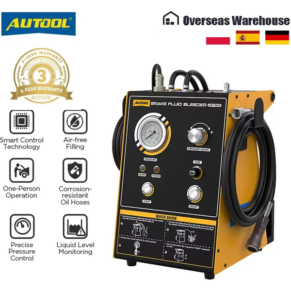 AUTOOL AST603 Automotive Bremsflüssigkeitsentlüfter Pumpen Bremsölwechsler Werkzeug 220 V/110 V Auto Bremse Schnelle Extractor für Fahrzeuge