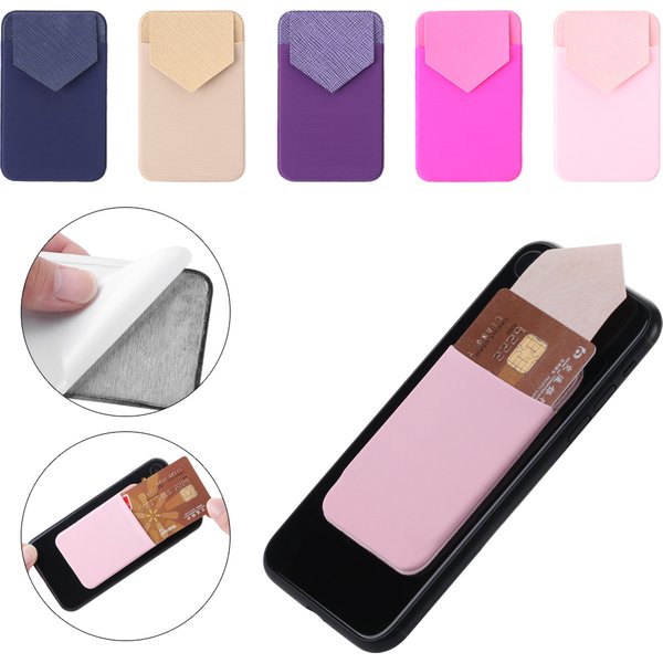 Neue Mode Universal Telefon Karte Halter Mode Lycra Handy Tasche Brieftasche Fall Schlanke Tasche Aufkleber Karte Halter