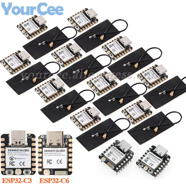 10 Stück/1 Stück Seeed Studio XIAO ESP32C3 ESP32C6 BLE WIFI Drahtloses Entwicklungsboard-Modul ESP32 ESP32-C3 Tiny MCU 4MB für Arduino