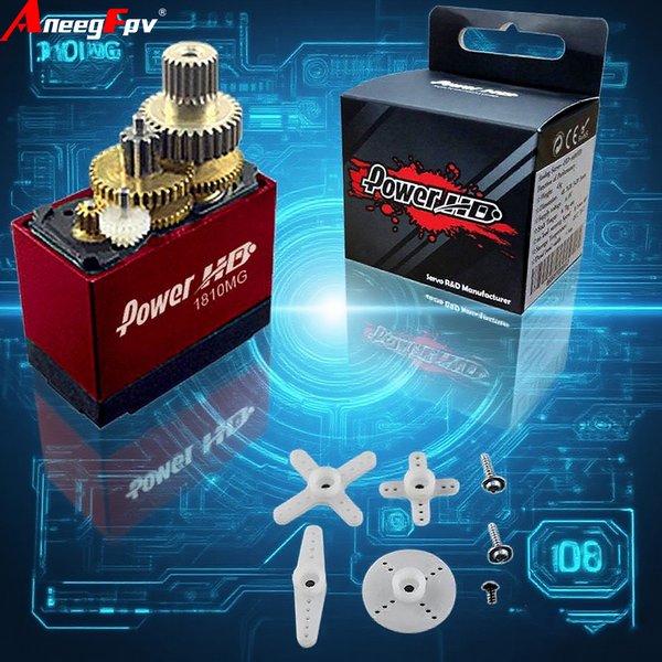 Power HD HD-1810MG Micro servomoteur numérique avec aluminium pour hélicoptère Flybarless 450 poids 1.8g / 3.9KG