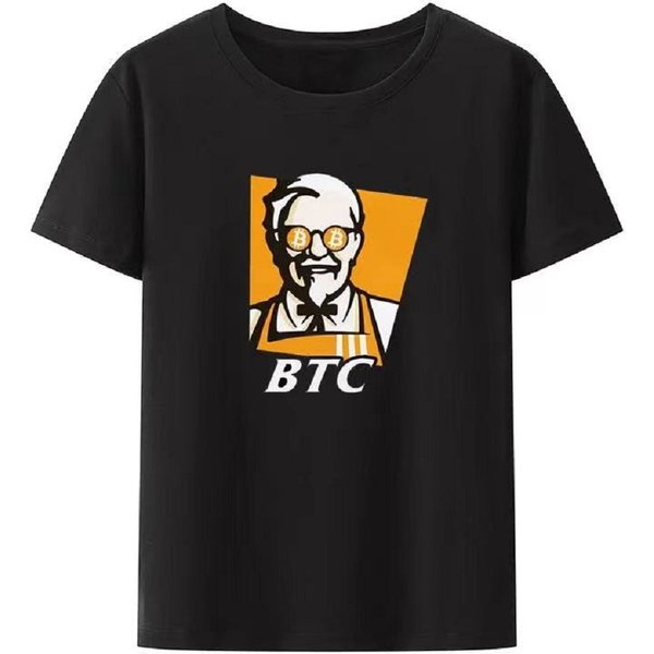 T-shirt à manches courtes BTC pour hommes, style drôle, recette originale, crypto-monnaie, cryptomonnaie, cigarette, loisirs, Y-80081