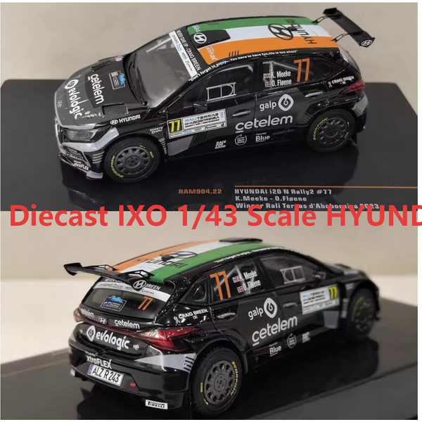 Diecast IXO 1/43 Maßstab HYUNDAI # 77 I20 N 2023 2V Legierungs-Automodell
