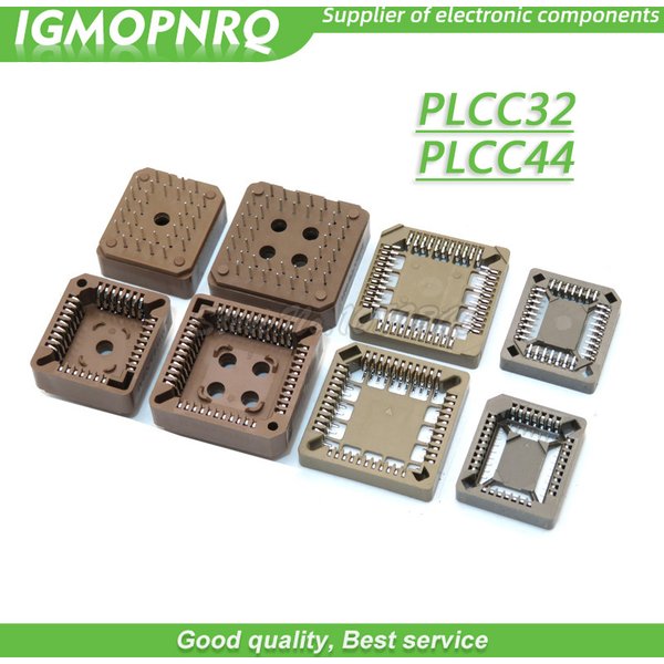10PCS PLCC IC sockel PLCC32 PLCC44 SMD DIP 32/44 Pin PLCC Sockel adapter IGMOPNRQ