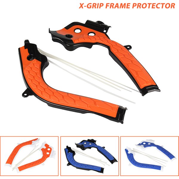 X-Grip Frame Guard Protection Cover For KTM SXF EXC EXC-F For Husqvarna TE FE FC SX SXF EXC EXC-F 125-450 Dirt MX Motorcycles