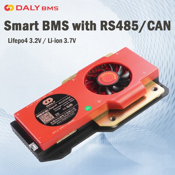 Daly Smart BMS 4S Lifepo4 12V 100A 3S 8S 24V 40A 60A 150A 16S 48V 200A 250A BMS mit CANBUS RS485 Li-Ion 3,7V 3,2V Batterie BMS
