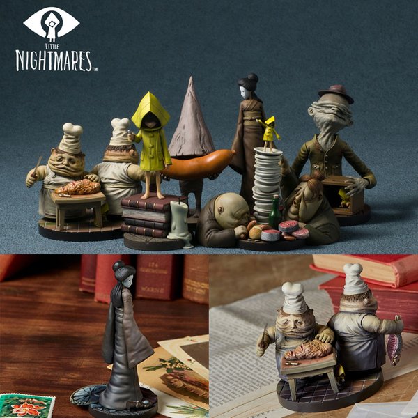 Little Nightmares The Lady Anime-Spielfigur The Twin Chefs Actionfigur The Conitor/Six/Nome/Mono Figur Modellpuppe Spielzeug Geschenk