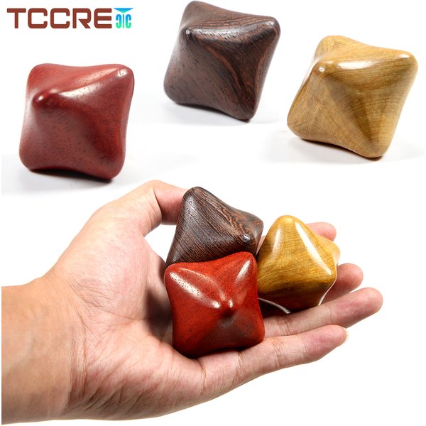 Wooden Hexagonal Cube Reflexology Roller Full Body Massage Therapy Tools for Anti-Cellulite,Lymphatic Drainage,Muscle Relaxation