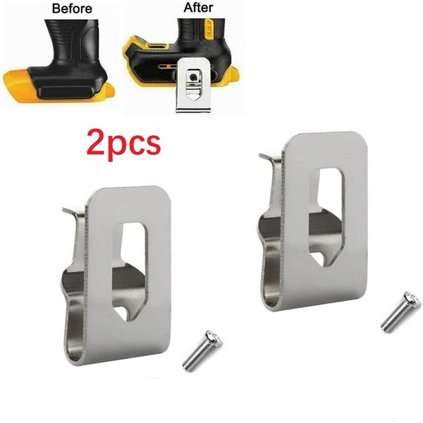 2 Stück Bohrmaschine Gürtelclip Haken für DeWalt 18V 20V Bohrschrauber N 268241 N 169778 Zubehör für Hammer-Schlagschrauber DCD980