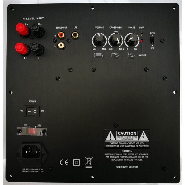 Carte d'amplificateur numérique de classe D 500W 110V 220V pour subwoofer