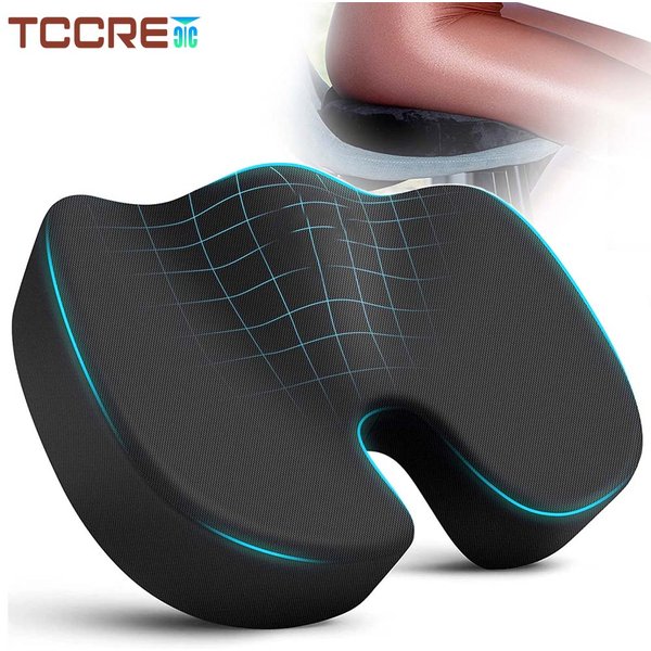 Reise Steißbein Sitzkissen Memory Foam U-förmiges Kissen für Stuhl Kissen Pad Auto Büro Hüfte Unterstützung Massage Orthopädisches Kissen