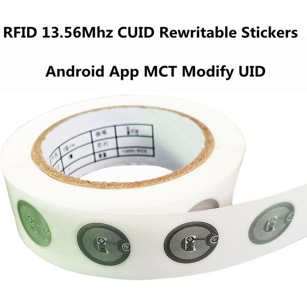 Autocollant RFID CUID modifiable S50 1K, 13.56mhz, incrustation humide, étiquette NFC, secteur 0 bloc 0 UID réinscriptible pour NFC android MCT, copie Clone