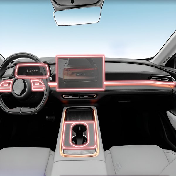 FÜR Mazda EZ6 2024-2025 Dashboard Multimedia Navigation Transparente Anti-Scratch Schutz Film Modifikation