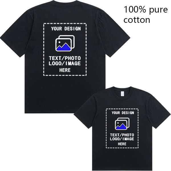 Maßgeschneiderte Herren-T-Shirts aus Baumwolle mit Rundhalsausschnitt und kurzen Ärmeln, geeignet für Teamtreffen, Fitness und Sport.