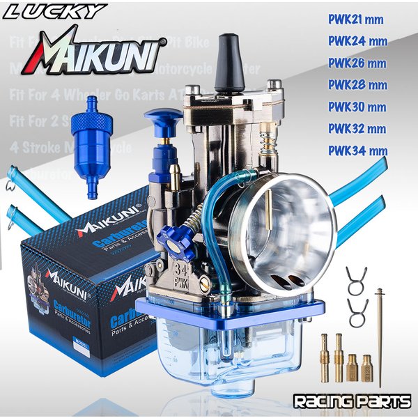 PWK 21 24 26 28 30 32 34mm carburateur de moto pour MAIKUNI Mikuni 2T 4T moteur Motocross Scooter UTV ATV universel de haute qualité