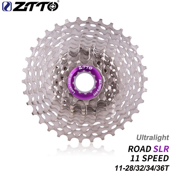 ZTTO Ultraleichte Rennradkassette 11-Gang SLR2-Kassette 11S 11-28T 11-36T Freilauf 11-32/34T 11V K7 CNC Gravel Bike HG-System