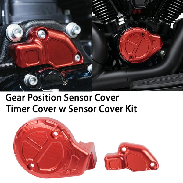 2025 Motorrad-Touring-Timer-Abdeckung mit Sensorabdeckungs-Kit für Harley 2023-aktuell Road/Street Glide 117 121CVO 2025-aktuell Softail Low Rider