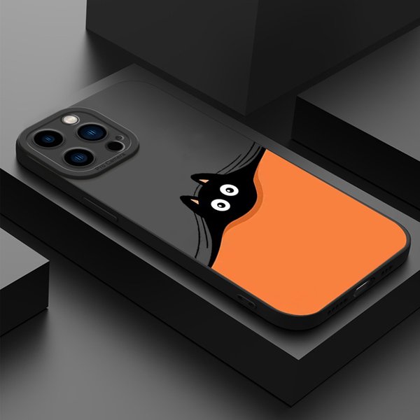Cartoon Katze Hund Verstecken Handy hülle für iPhone 14 Pro Max Hüllen iPhone 13 12 11 xs max xr x 7 8 plus 14 weiche Silikon hülle
