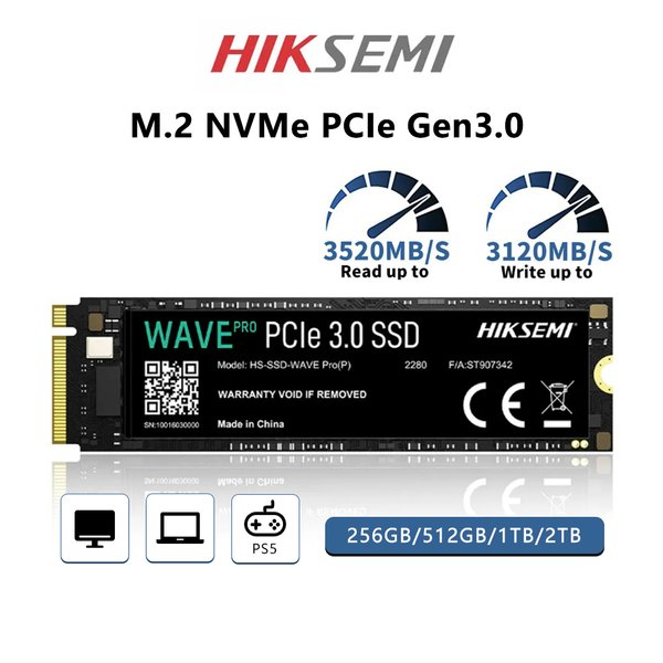 HIKSEMI M2 2280 NVMe SSD 256GB 512GB 1TB PRO Interne Solid-State-Festplatte 2TB SSD Festplatte PRO M.2 2280 für Spiele-Laptops