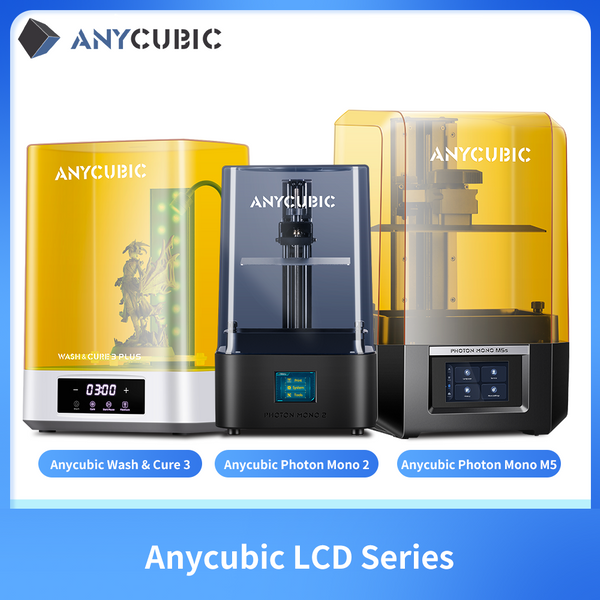 ANYCUBIC DLP SLA LCD 3D-Drucker Hochgeschwindigkeits-3D-Harzdrucker Photon Mono 4, M5s Pro, M7 Pro, M7, Photon P1&Wash Cure Machine