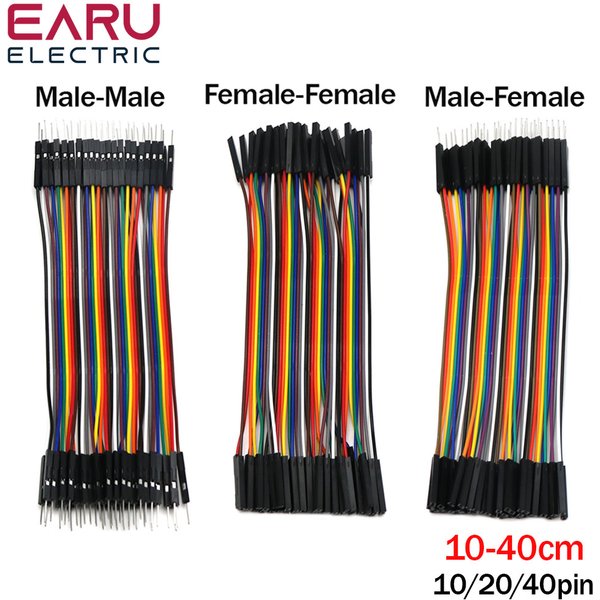 Câble Dupont 10/40 broches, 10cm 20cm 30cm mâle à mâle femelle à femelle mâle à femelle, câble de raccordement Dupont pour PCB, KIT de bricolage