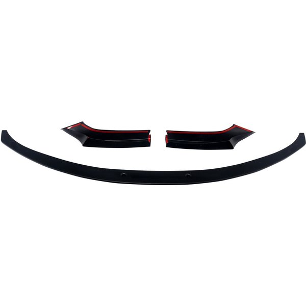 Für BMW 2er F22/F23 230i 220i M Tech 2013-2018 Glänzend Schwarzer Frontstoßstangen-Lippenspoiler Splitter Diffusor Exterieur-Karosseriekit ABS