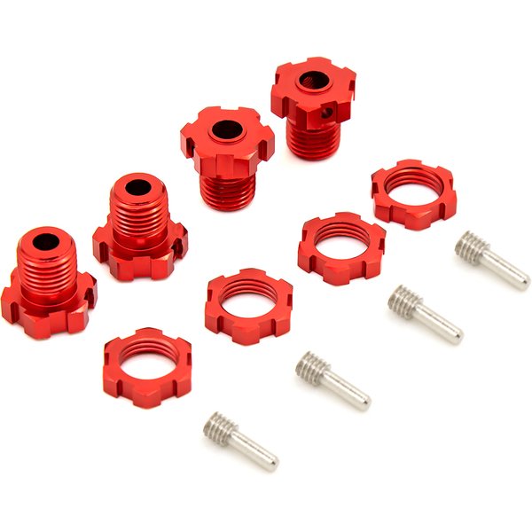 1 set 17mm Hex Nuts Splined Wheel Hubs for traxxas E-REVO wheel hubs 5353X 1/10 E-MAXX Summit E-REVO REVO 3.3