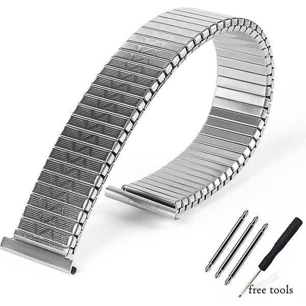 Metall Elastische Uhr Band 18mm 20mm Edelstahl Armband Universal Ersatz Armband Männer Frauen Armband Zubehör