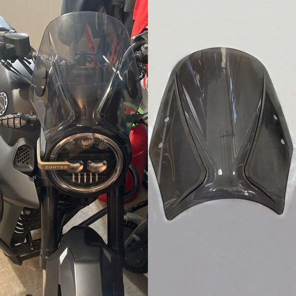 Szyba przednia motocyklowa do Zontes S350 GK 125 zt125-c2 G1 2025 Scrambler X, owiewka, podwójna szyba, deflektor wiatru