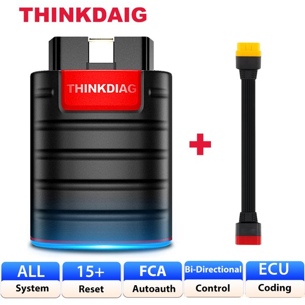 THINKCAR Thinkdiag Vollständige Software Alle Systeme Alle Fahrzeuge 15 Reset-Funktionen OBD2 Diagnosegerät ECU-Codierung Bidirektionaler Scanner 1 Jahr Kostenlos