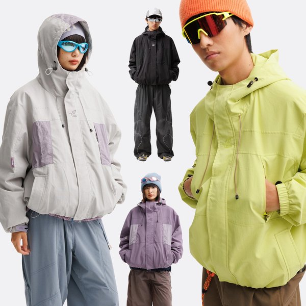 Outdoor Waterproof Nylon Tack Cargo Jacket Men Women Vintage Fashion Sport Techwear Hooded Jacket Unisex Streetwear Coat