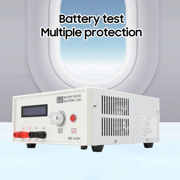 Multifunktions-Batteriekapazitätstester EBC-A10H, elektronische Last, Stromversorgung, Batteriekapazitätstester, DC-Stromversorgung, Batteriestrom- und Spannungstest mit LCD-Anzeige für Lithium,