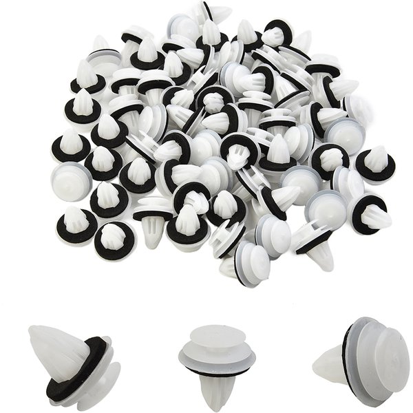 100Pcs Universal Auto Fastener Clips Halte Tür Panel Clips Stoßstange Clips Innen Kotflügel Schraube Niet Verschluss Verschluss Clips