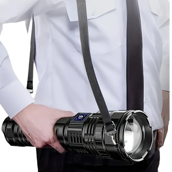 1000 W eingebauter Akku, Blitzlicht, Notfallstrahler, 9 km, 990000000 lm, leistungsstärkste LED-Taschenlampen, taktische Taschenlampe, 15000 mAh