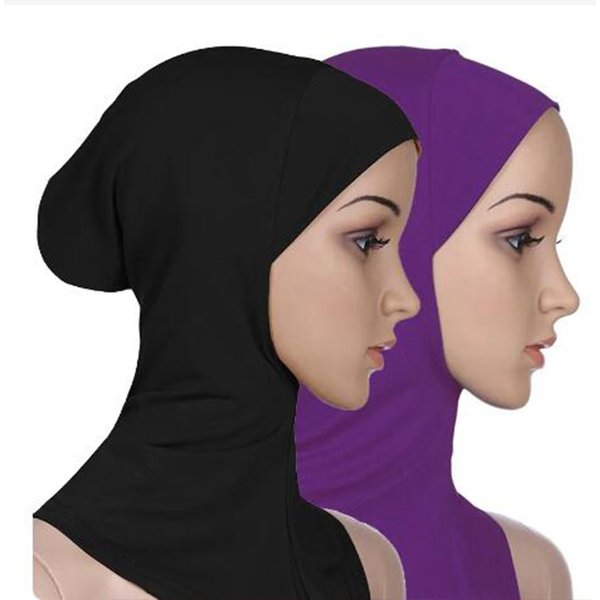Muslimische Frauen Innere Hijabs Caps Baumwolle Untertuch Kopf Abdeckung Islamischen Ninja Hijab Schal Hut Turban Kappe Motorhaube Nightcaps