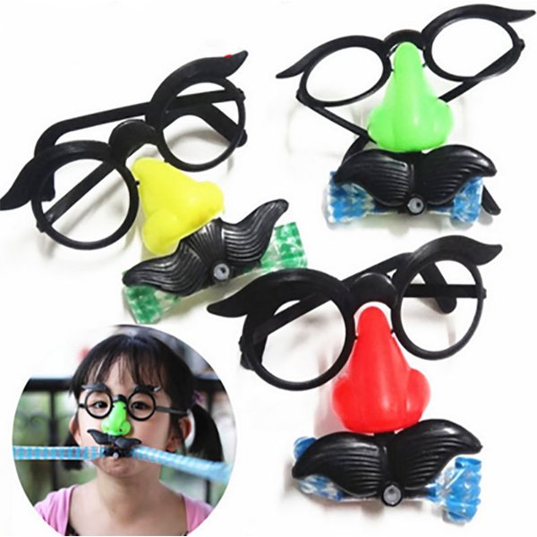 10 Pcs Kids Blowing Dragon Nose Glasses Tricky Funny Toys Halloween Boys Girls Birthday Party Gifts Easter Carnival Party Favor